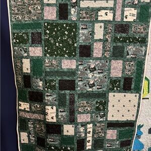 Michigan State University lap/throw quilt handmade